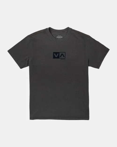 Rvca Balance Flock TShirt Black Men Short Sleeves
