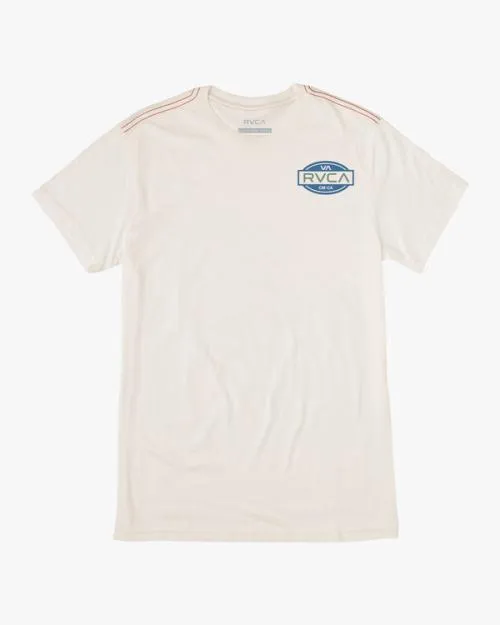 Rvca Balance Seal Tee Antique White Men Short Sleeves