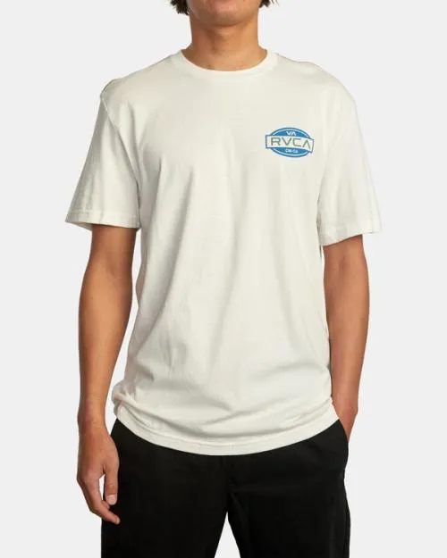 Rvca Balance Seal Tee Antique White Men Short Sleeves