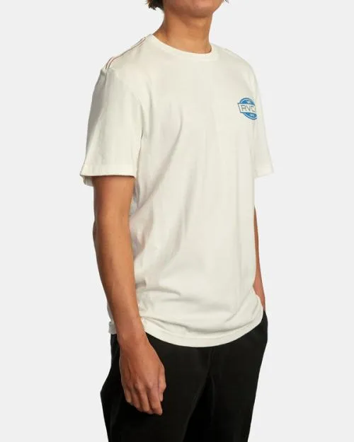 Rvca Balance Seal Tee Antique White Men Short Sleeves