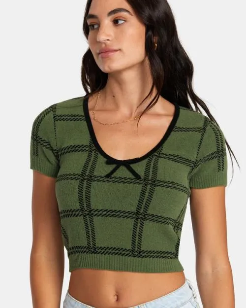 Rvca Betty Sweater Leaf Women Sweaters