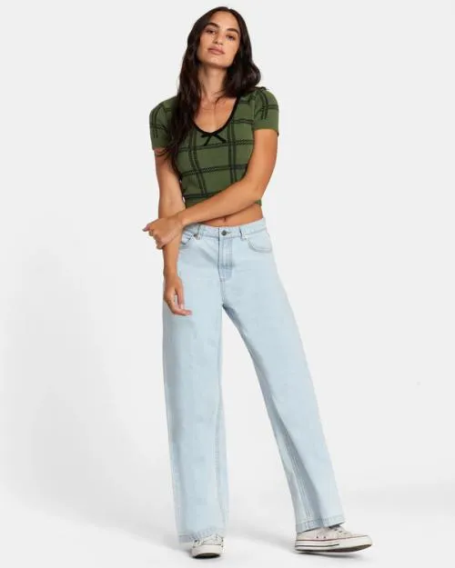 Rvca Betty Sweater Leaf Women Sweaters