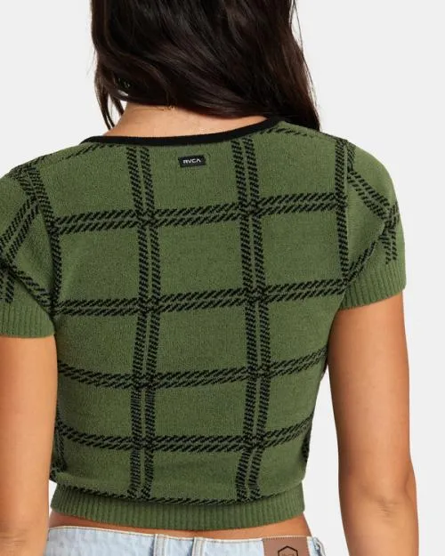 Rvca Betty Sweater Leaf Women Sweaters