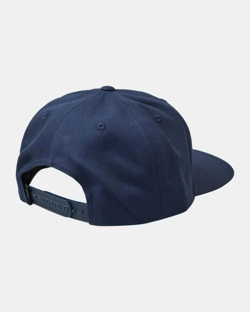 Rvca Big Balance Snapback Hat Moody Blue Men Hats and Beanies