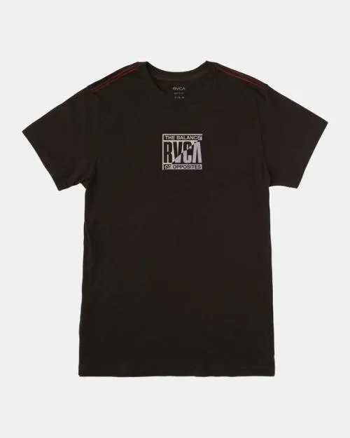 Rvca Boy039s Splitter TShirt Pirate Black Boys Tees and Tanks