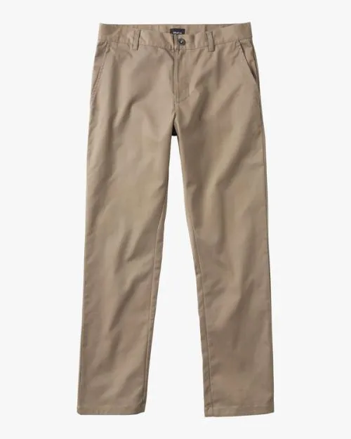 Rvca Boy039s Weekday Stretch Pants Dark Khaki Boys Denim and Pants