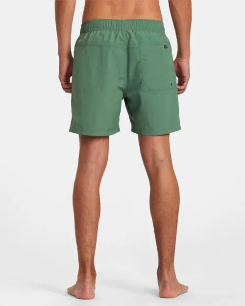 Rvca Breakout Elastic Waist Boardshorts 16034 Verdite Men Boardshorts