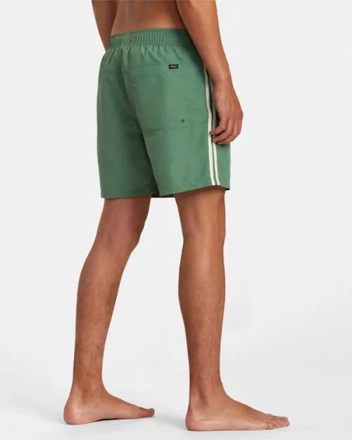 Rvca Breakout Elastic Waist Boardshorts 16034 Verdite Men Boardshorts