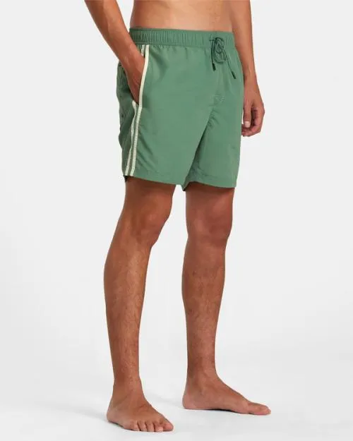 Rvca Breakout Elastic Waist Boardshorts 16034 Verdite Men Boardshorts