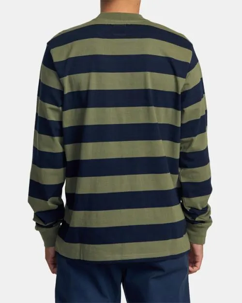 Rvca Chainmail Long Sleeve Top Indigo Men Short Sleeves