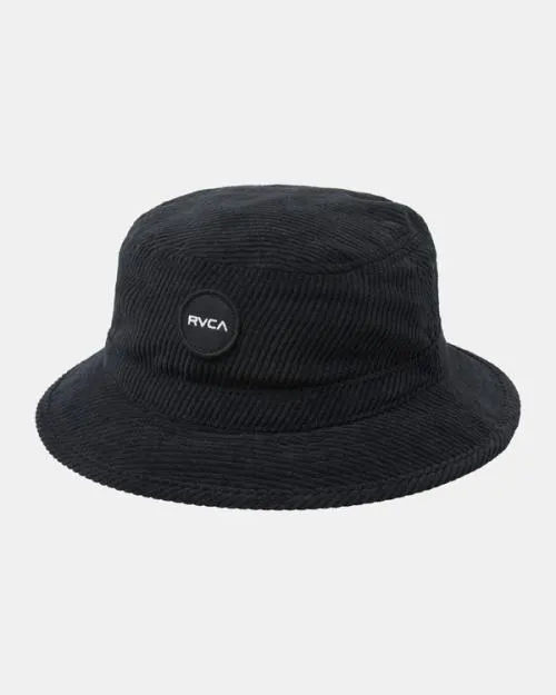 Rvca Chunky Cord Bucket Hat Pirate Black Men Hats and Beanies