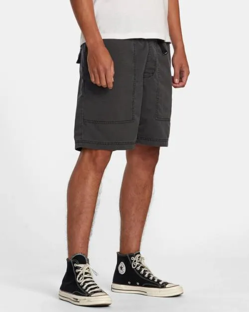 Rvca Civic City Elastic Waist Shorts Rvca Black Men Shorts and Hybrids