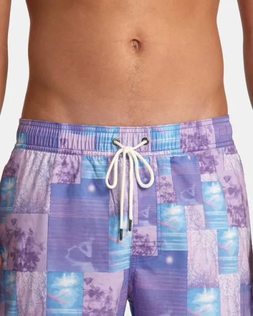 Rvca Colin Sussingham Elastic Boardshorts 17034 Light Purple Men Boardshorts