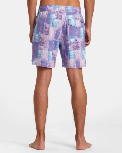 Rvca Colin Sussingham Elastic Boardshorts 17034 Light Purple Men Boardshorts