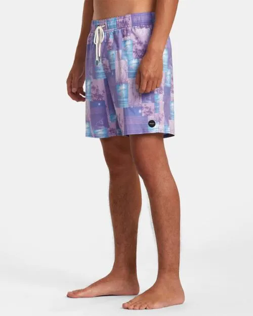 Rvca Colin Sussingham Elastic Boardshorts 17034 Light Purple Men Boardshorts