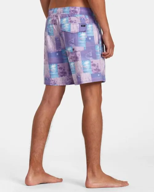 Rvca Colin Sussingham Elastic Boardshorts 17034 Light Purple Men Boardshorts