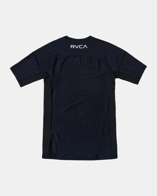 Rvca Compression Technical Short Sleeve Top Black SportMen Short Sleeves