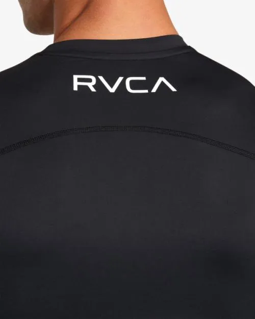 Rvca Compression Technical Short Sleeve Top Black SportMen Short Sleeves