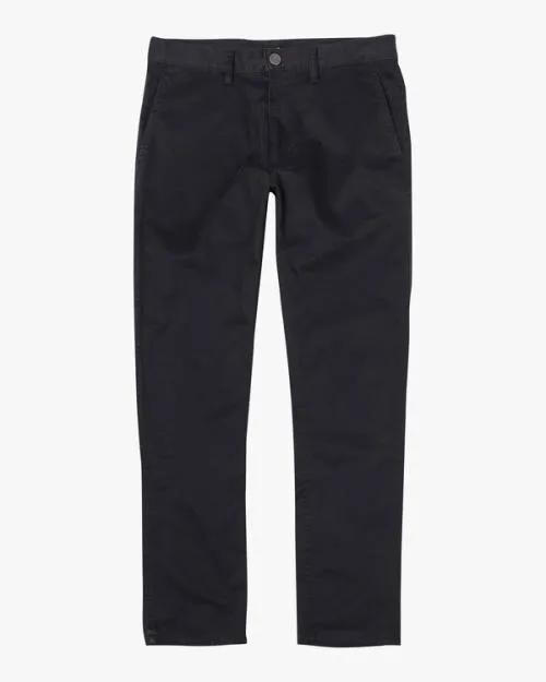 Rvca Dagger Slim Fit Chino Pants Rvca Black Men Pants