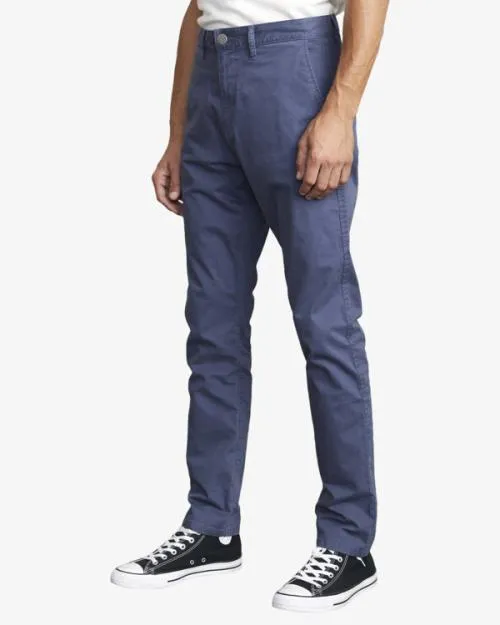 Rvca Daggers Chino Chinos Moody Blue Men Pants