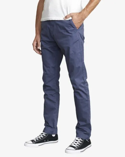 Rvca Daggers Chino Chinos Moody Blue Men Pants
