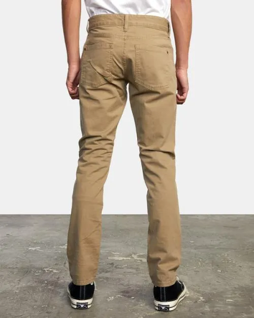 Rvca Daggers Slim Fit Twill Pants Wood Men Pants