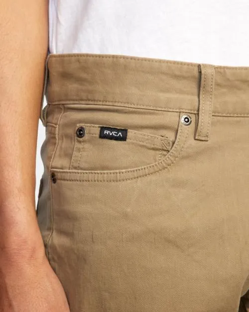 Rvca Daggers Slim Fit Twill Pants Wood Men Pants