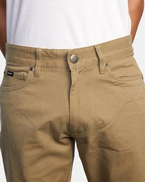 Rvca Daggers Slim Fit Twill Pants Wood Men Pants