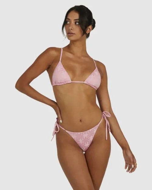 Rvca Daisy Skimpy Bikini Bottoms Sea Pink Women Bikini Bottoms