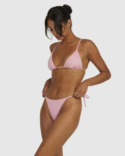Rvca Daisy Skimpy Bikini Bottoms Sea Pink Women Bikini Bottoms