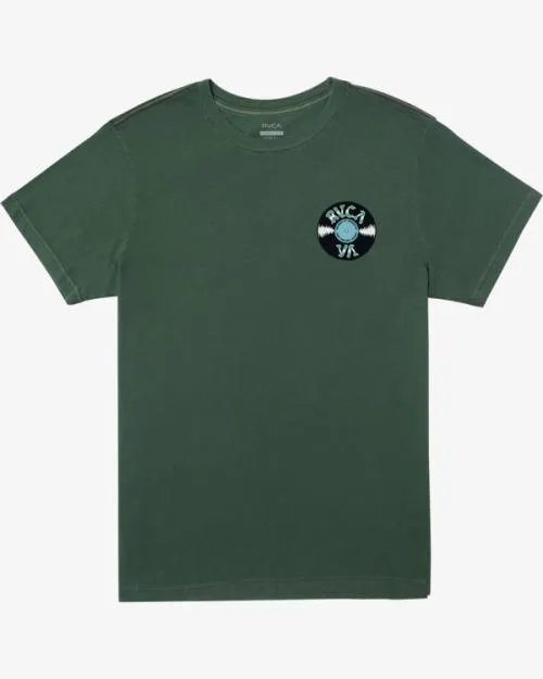 Rvca Dance Haul TShirt College Green Men Short Sleeves