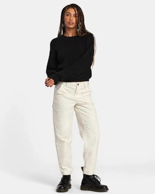 Rvca Dip In Pullover Sweater Rvca Black Women Sweaters