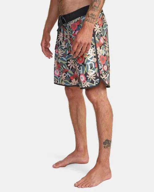 Rvca Eastern Boardshorts 18034 Black Multi Men Boardshorts
