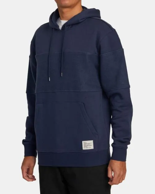 Rvca Elgin Hoodie Moody Blue Men Hoodies and Sweatshirts
