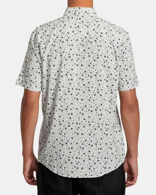 Rvca English Roses Short Sleeve Shirt White Men Shirts and Flannels