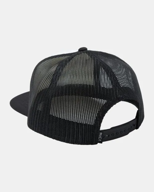 Rvca Get Slow Trucker Hat Whiteblack Men Hats and Beanies