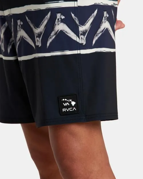 Rvca Hawaii Legend And Mana Boardshorts 18034 Black Men Boardshorts