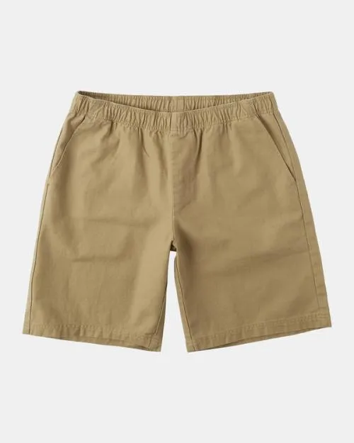 Rvca HiGrade Elastic Waist 20034 Shorts Khaki Men Shorts and Hybrids