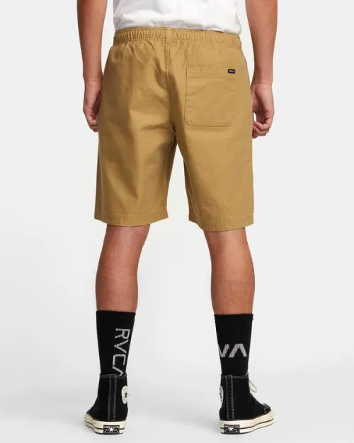 Rvca HiGrade Elastic Waist 20034 Shorts Khaki Men Shorts and Hybrids