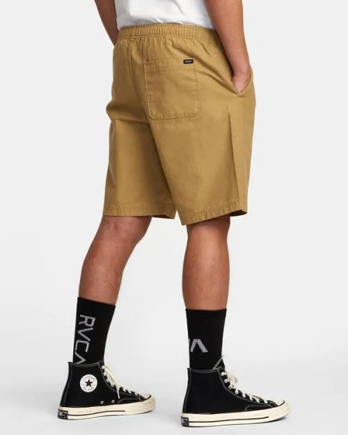 Rvca HiGrade Elastic Waist 20034 Shorts Khaki Men Shorts and Hybrids