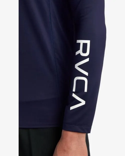 Rvca Long Sleeve Rashguard Navy Surf Rashguards and Surf Tees