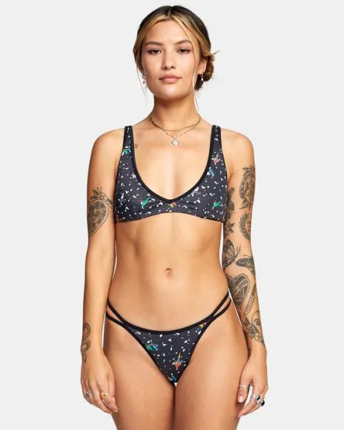 Rvca LP X KLW Uncaged French Bikini Bottoms Rvca Black Women Bikini Bottoms