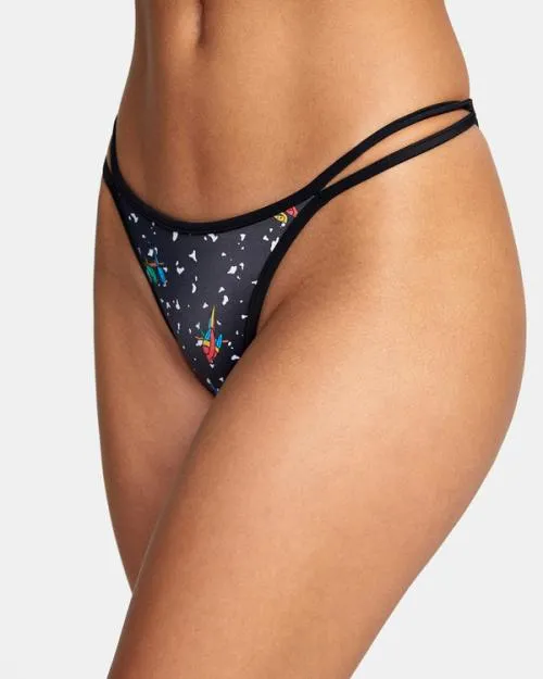 Rvca LP X KLW Uncaged French Bikini Bottoms Rvca Black Women Bikini Bottoms