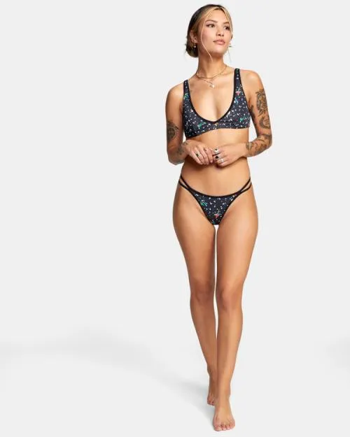 Rvca LP X KLW Uncaged French Bikini Bottoms Rvca Black Women Bikini Bottoms