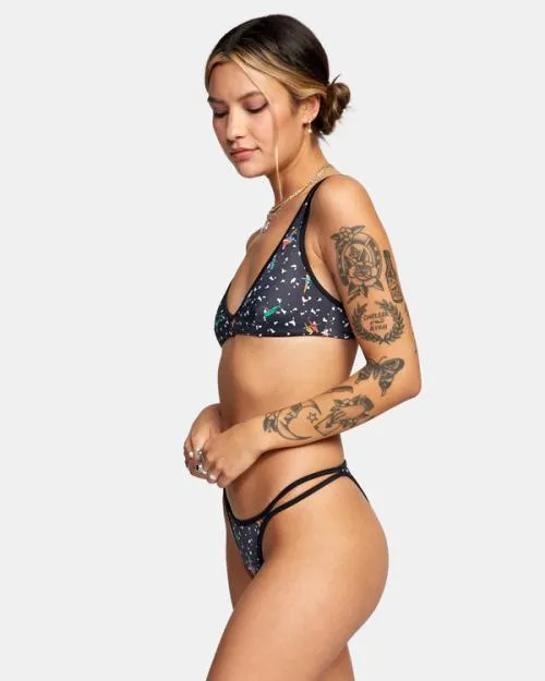Rvca LP X KLW Uncaged French Bikini Bottoms Rvca Black Women Bikini Bottoms