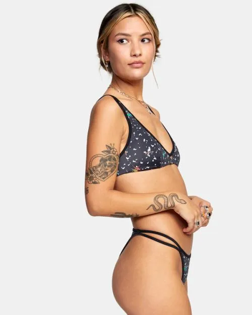 Rvca LP X KLW Uncaged French Bikini Bottoms Rvca Black Women Bikini Bottoms