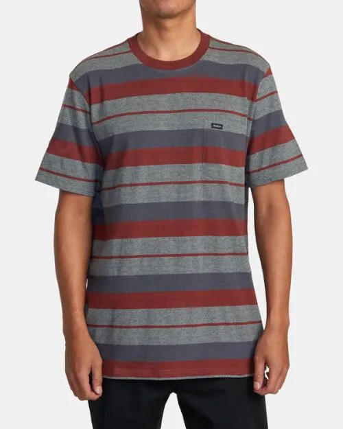 Rvca Magnolia TShirt Dark Grey Heather Men Short Sleeves