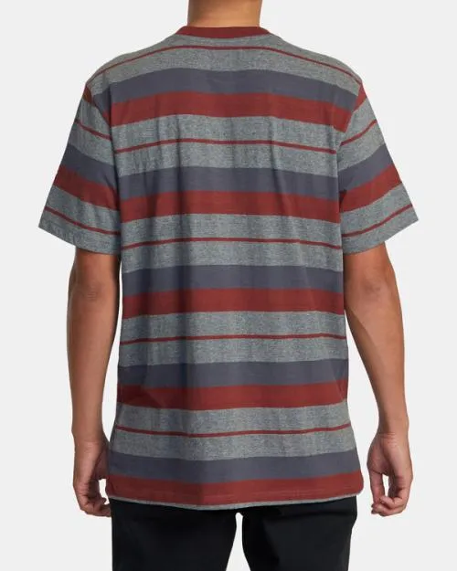 Rvca Magnolia TShirt Dark Grey Heather Men Short Sleeves