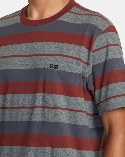 Rvca Magnolia TShirt Dark Grey Heather Men Short Sleeves