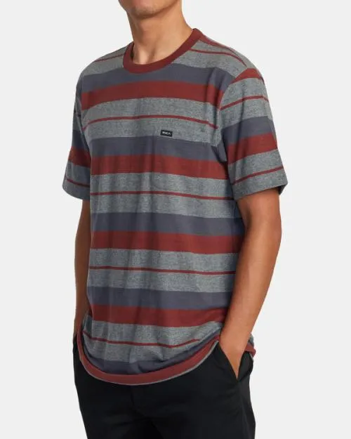 Rvca Magnolia TShirt Dark Grey Heather Men Short Sleeves